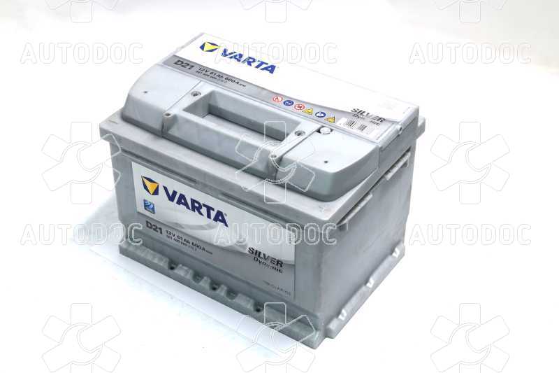 Акумулятор 61Ah-12v VARTA SD(D21) (242x175x175),R,EN600. Фото 1