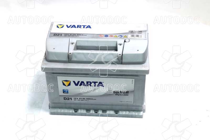 Аккумулятор   61Ah-12v VARTA SD(D21) (242x175x175),R,EN600. Фото 10
