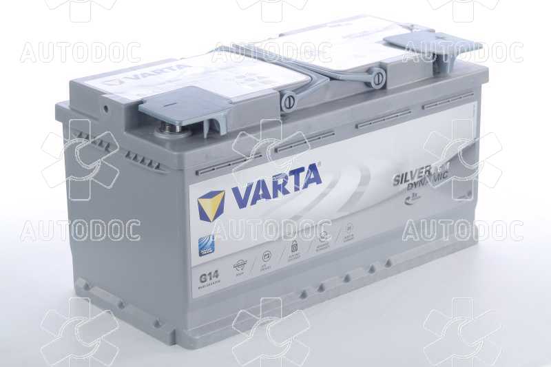 Аккумулятор   95Ah-12v VARTA Silver Dynamic AGM (A5) (353х175х190),R,EN850. Фото 4