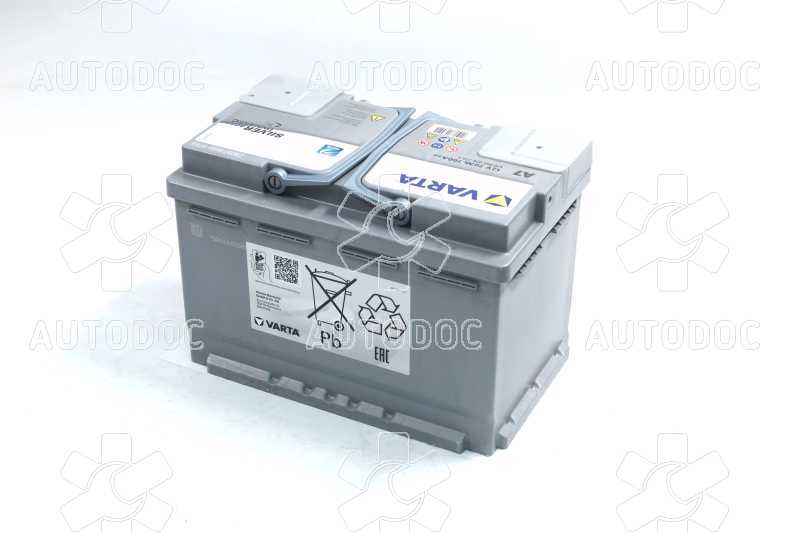Аккумулятор   70Ah-12v VARTA Start-Stop Plus AGM (278х175х190), R, EN 760. Фото 6