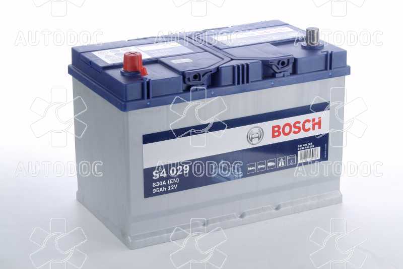 Аккумулятор   95Ah-12v BOSCH (S4029) (306x173x225),L,EN830(Азия). Фото 2