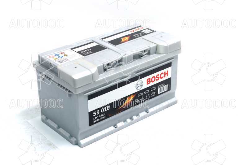 Аккумулятор   85Ah-12v BOSCH (S5010) (315x175x175),R,EN800. Фото 1