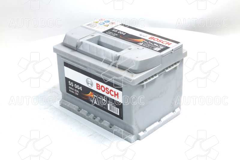 Аккумулятор   61Ah-12v BOSCH (S5004) (242x175x175),R,EN600. Фото 3