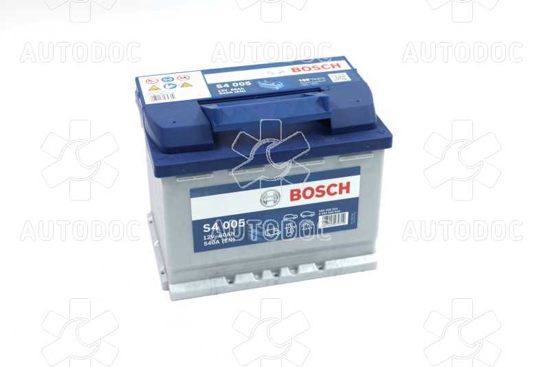 Аккумулятор   60Ah-12v BOSCH (S4005) (242x175x190),R,EN540. Фото 10