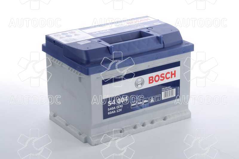 Акумулятор 60Ah-12v BOSCH (S4004) (242x175x175),R,EN540. Фото 1
