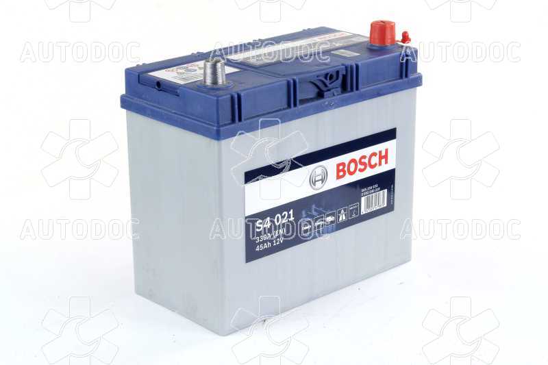 Аккумулятор   45Ah-12v BOSCH (S4021) (238x129x227),R,EN330(Азия). Фото 2