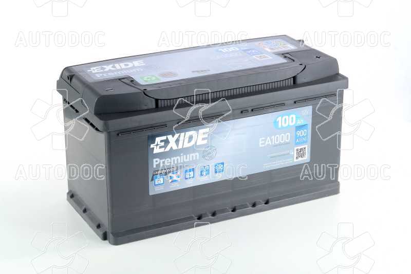 Аккумулятор  100Ah-12v Exide PREMIUM(353х175х190),R,EN900. Фото 1