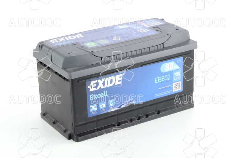 Аккумулятор   80Ah-12v Exide EXCELL(315х175х175),R,EN700. Фото 1