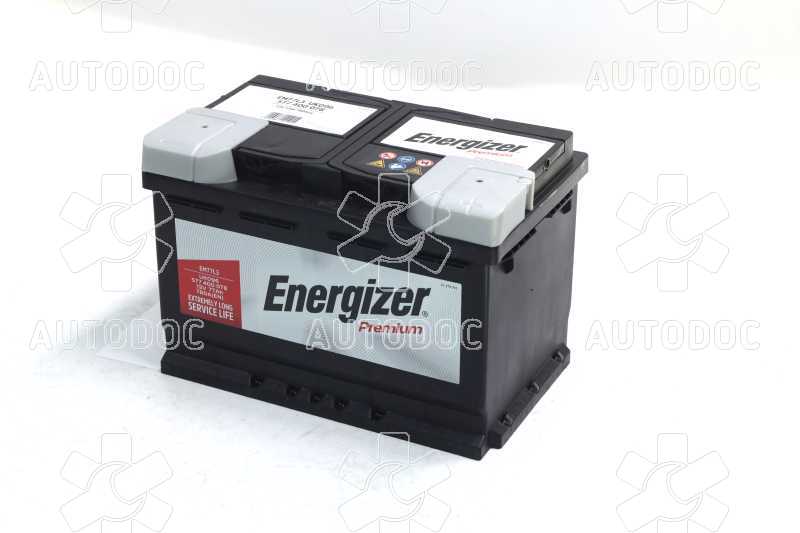 Аккумулятор   77Ah-12v Energizer Prem.(278х175х190), R,EN780. Фото 2