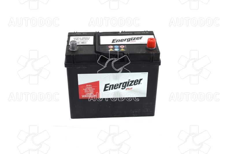 Аккумулятор   45Ah-12v Energizer Plus (238х129х227), R,EN330 Азия. Фото 10