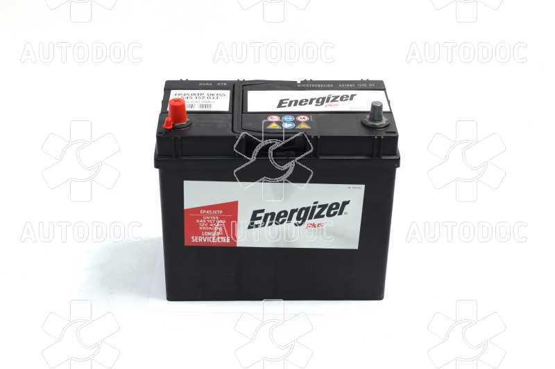 Аккумулятор тонкая клемма 45Ah-12v Energizer Plus (238х129х227) , L,EN330. Фото 10