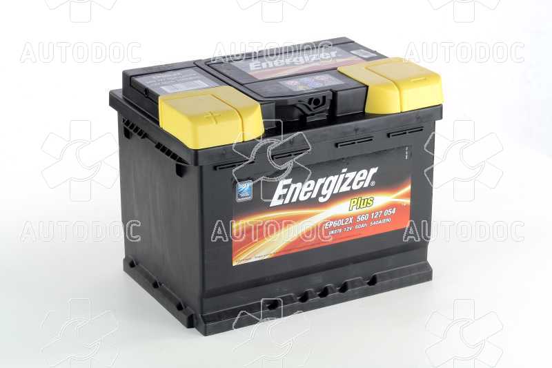 Аккумулятор   60Ah-12v Energizer Plus (242х175х190), L,EN540. Фото 2