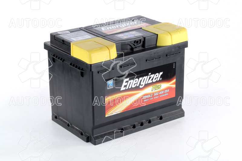 Аккумулятор   60Ah-12v Energizer Plus (242х175х190), R,EN540. Фото 2