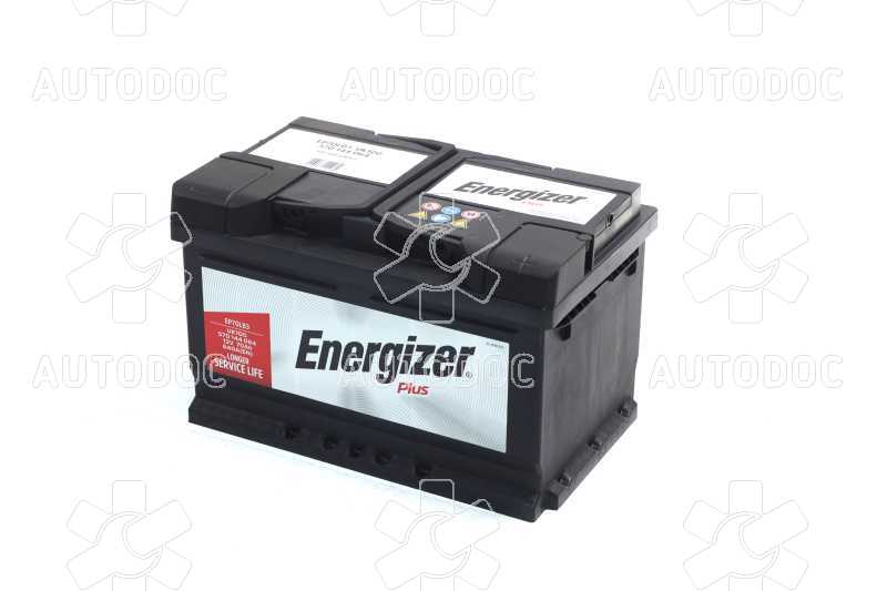 Аккумулятор   70Ah-12v Energizer Plus (278х175х175), R,EN640. Фото 3