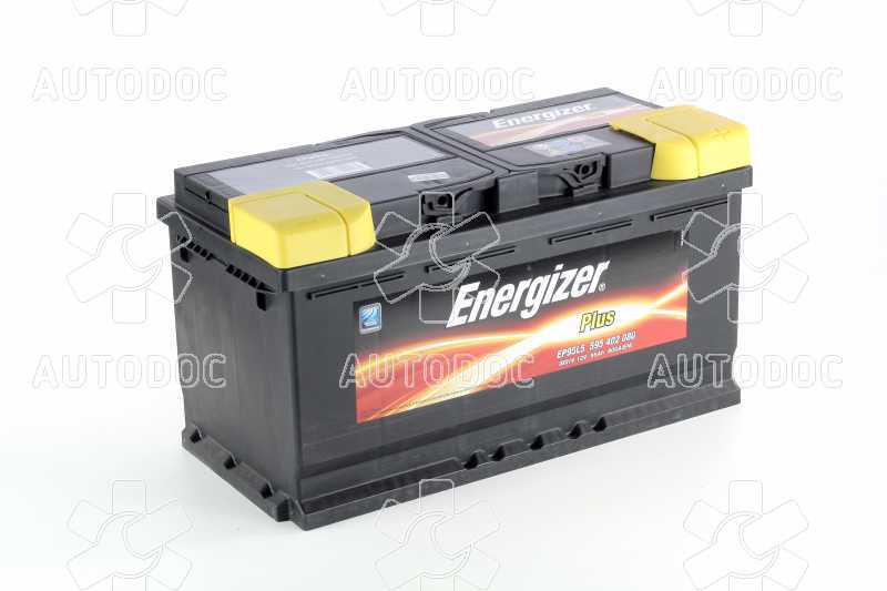 Аккумулятор   95Ah-12v Energizer Plus (353х175х190), R,EN800. Фото 1
