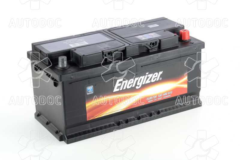 Аккумулятор   83Ah-12v Energizer (353х175х175), R,EN720. Фото 2
