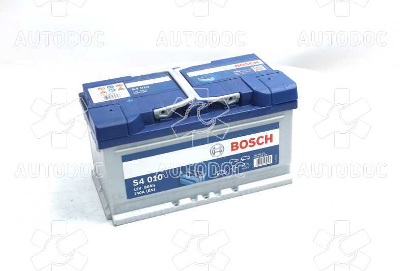 Аккумулятор   80Ah-12v BOSCH (S4010) (315x175x175),R,EN740. Фото 1
