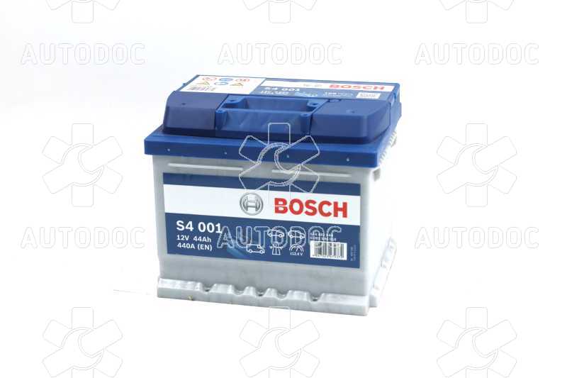 Аккумулятор   44Ah-12v BOSCH (S4001) (207x175x175),R,EN440. Фото 3