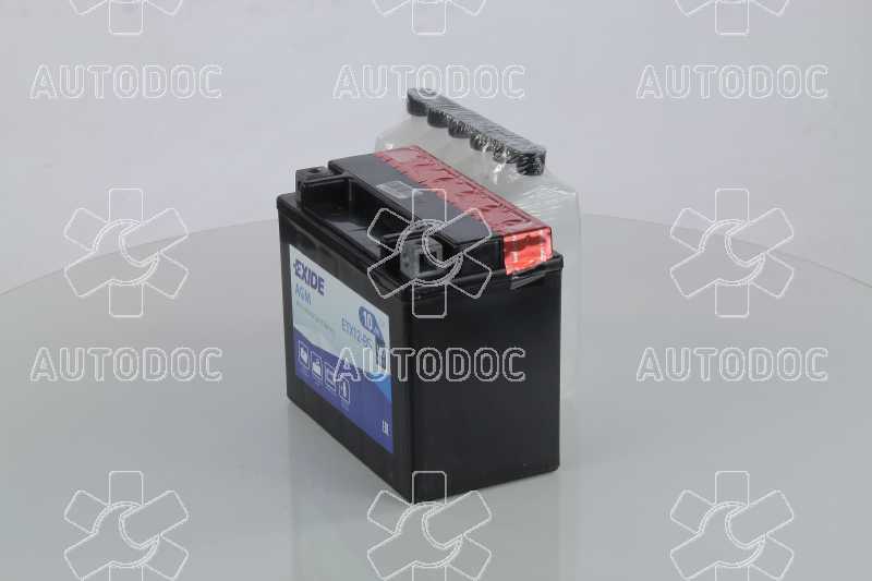 Аккумулятор   10Ah-12v Exide AGM (ETX12-BS) (150х87х130) L, EN150. Фото 9