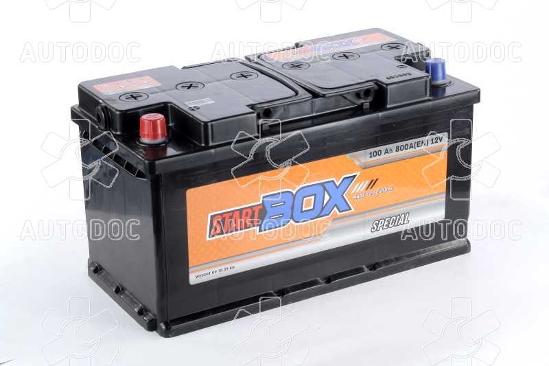 Аккумулятор  100Ah-12v StartBOX Special (352x175x190),L,EN800. Фото 1
