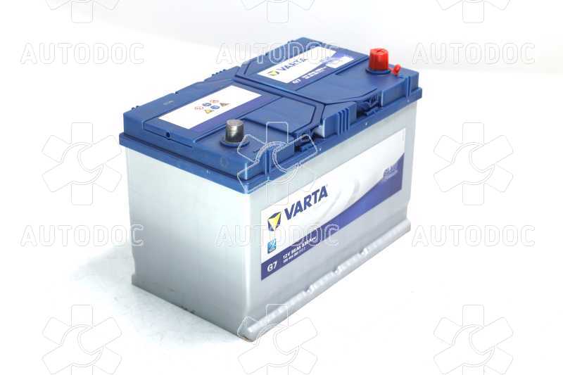 Аккумулятор   95Ah-12v VARTA BD(G7) (306х173х225),R,EN830 Азия. Фото 1
