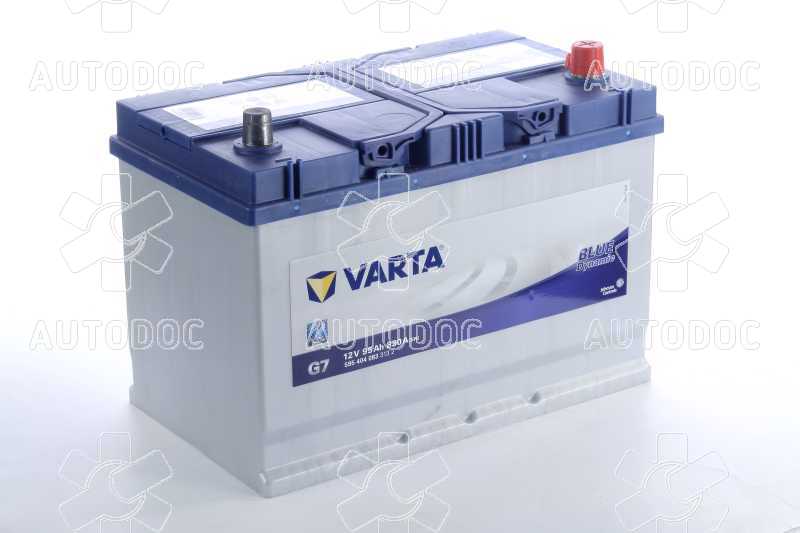 Аккумулятор   95Ah-12v VARTA BD(G7) (306х173х225),R,EN830 Азия. Фото 2