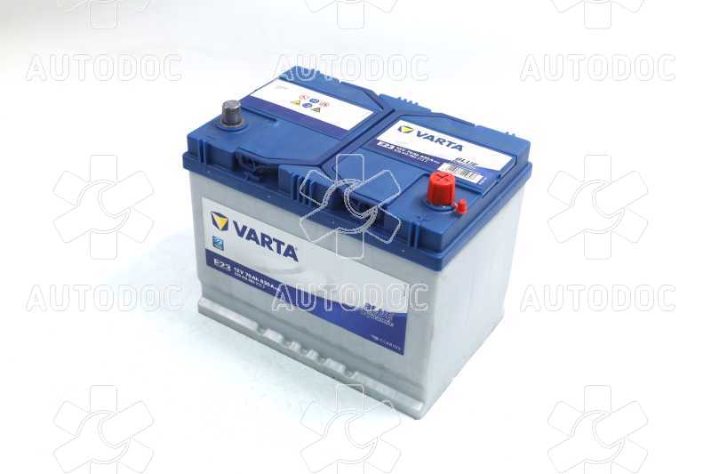 Аккумулятор   70Ah-12v VARTA BD(E23) (261х175х220),R,EN630 Азия. Фото 3