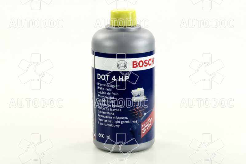 Жидкость торм. DOT4 HP 0,5л (пр-во Bosch). Фото 1