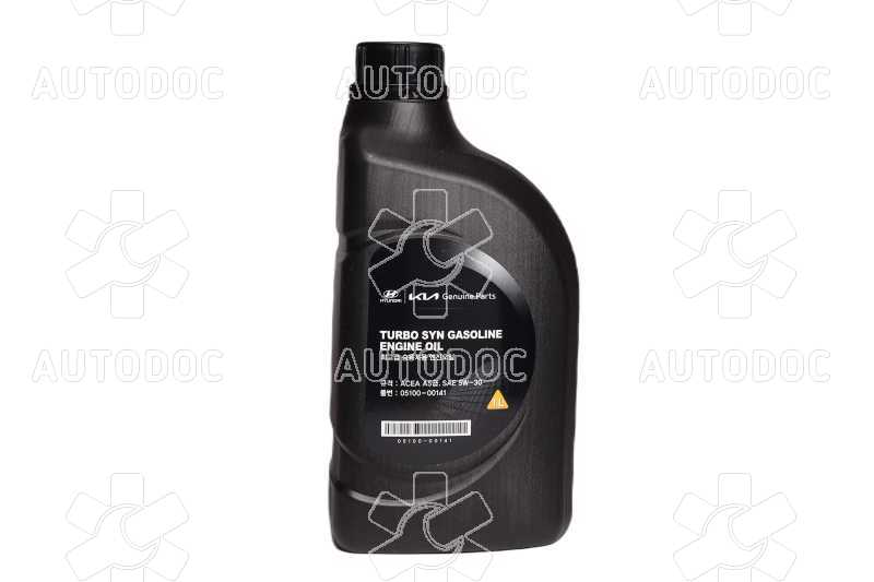 Масло моторное Mobis Turbo Syn Gasoline 5W-30 ACEA A5 05100-00141 (Канистра 1л). Фото 1