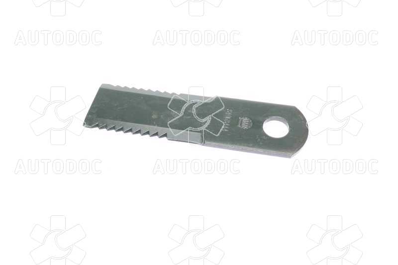 Нож измельчителя подвижный NH/Case (HF44443,Z103205) 175x50x4,5 (d=20,1) (зубчатый) (M-Agro). Фото 4
