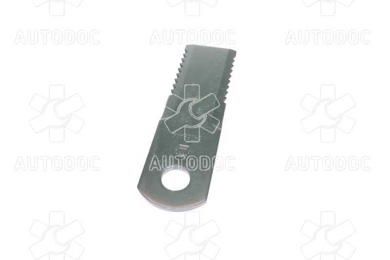 Нож измельчителя подвижный NH/Case (HF44443,Z103205) 175x50x4,5 (d=20,1) (зубчатый) (M-Agro). Фото 5