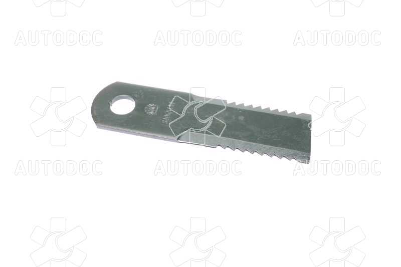 Нож измельчителя подвижный NH/Case (HF44443,Z103205) 175x50x4,5 (d=20,1) (зубчатый) (M-Agro). Фото 6