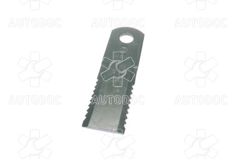 Нож измельчителя подвижный NH/Case (HF44443,Z103205) 175x50x4,5 (d=20,1) (зубчатый) (M-Agro). Фото 2