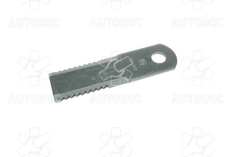 Нож измельчителя подвижный NH/Case (HF44443,Z103205) 175x50x4,5 (d=20,1) (зубчатый) (M-Agro). Фото 3